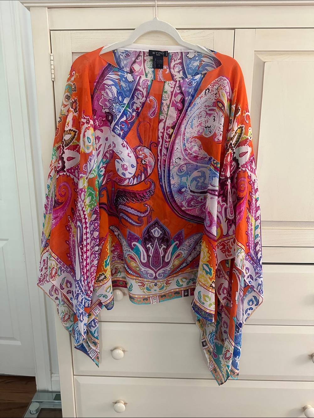 Etro 100% Silk Caftan Blouse